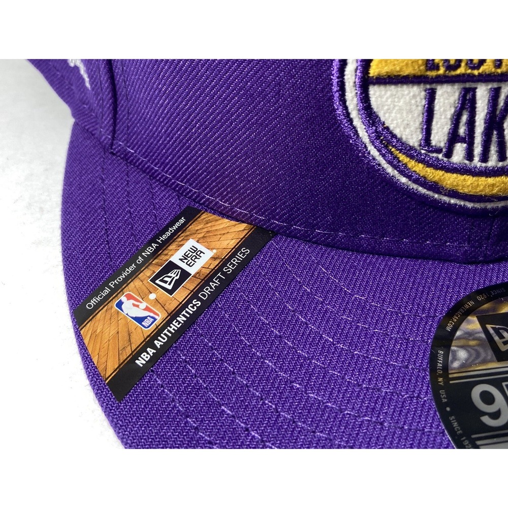 Los Angeles LA Lakers Snapback New Era Hat 2019 Draft Series With Lapel Pin - Picture 7 of 11